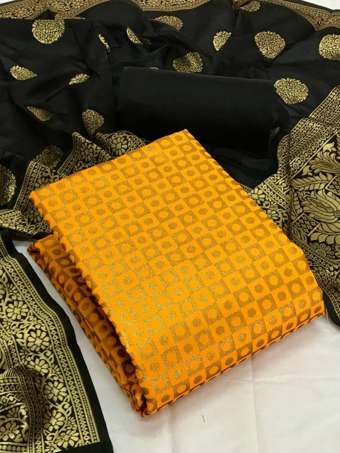 Banarasi Silk 53 Festive Wear Banarasi Silk Designer Dress Material Collection